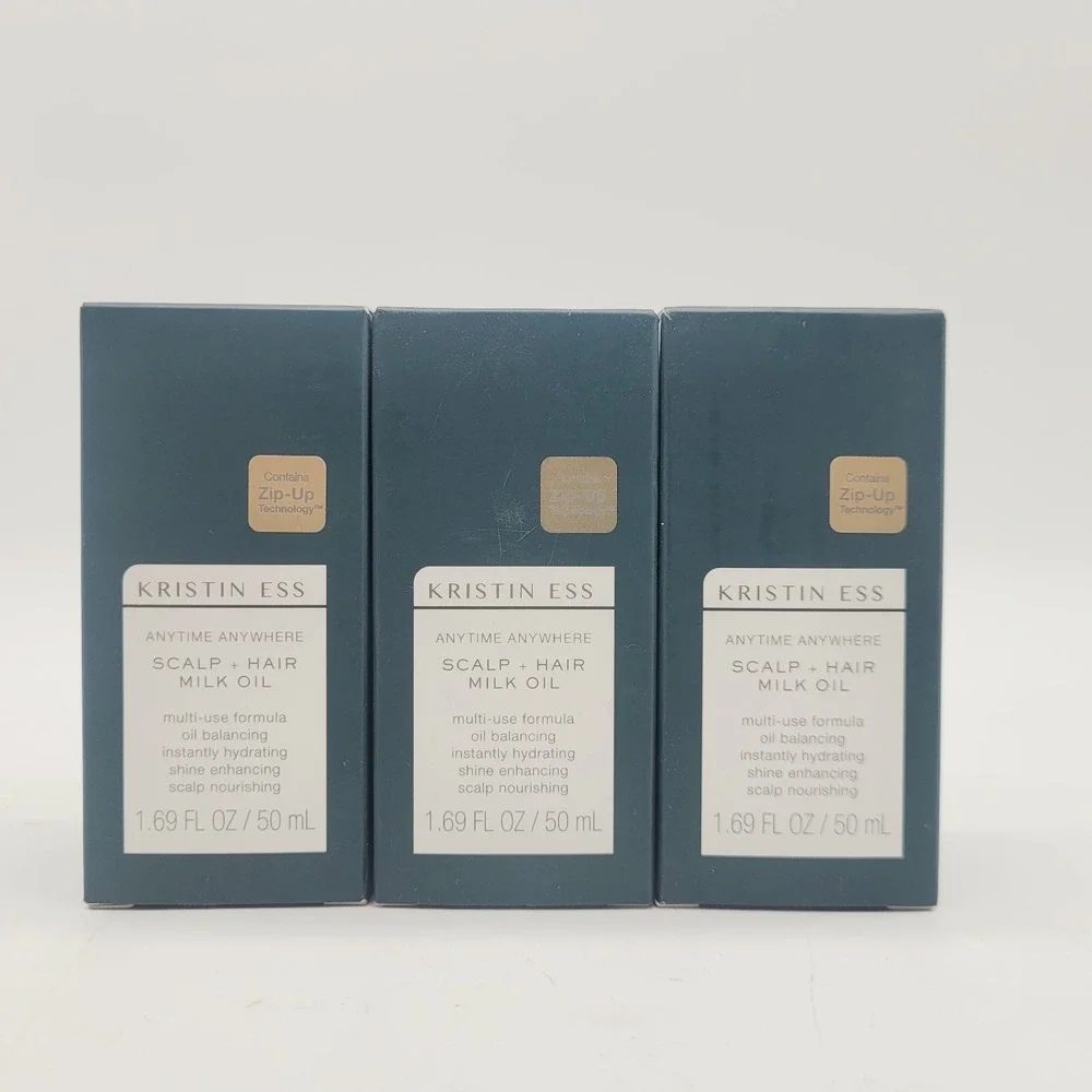 Kristin Ess Scalp + Hair Milk Oil – Pack of 3 x 1.7 fl oz – Coconut + Jojoba Oil